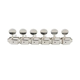 Musiclily Mécaniques 6-en-ligne Machine Heads pour Fender Stratocaster Telecaster Guitare, Chromé - Les Beatles, Paul McCartney, John Lennon, RIngo Starr, George Harrison