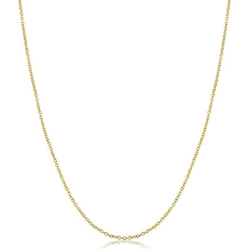 Kooljewelry Womens Chain Elegant - 14k Gold Filled Cable Chain Necklace