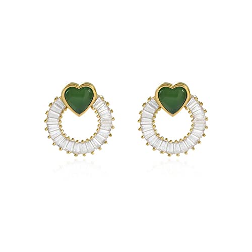 Boucles d'oreilles en cercle de jaspe, le cadeau de luxe idéal