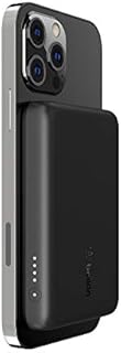 Belkin 2.5K Magnetyczny bezprzewodowy powerbank (przenośna ładowarka z MagSafe, iPhone 14, iPhone 13, mała pojemność 2500 mAh, kompaktowy, szybkie ładowanie, kabel USB-C do USB-C w zestawie) Czarny