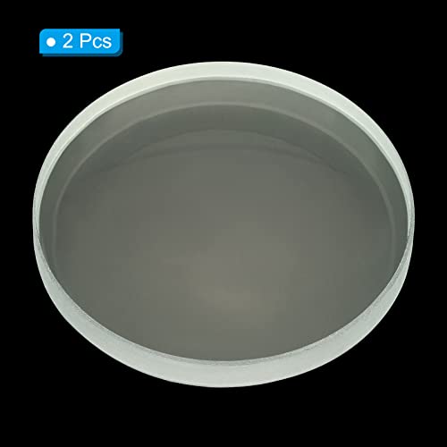 Image of PATIKIL 8 inch (200mm) Focal Length Double Concave Lens, 2 Pack 50mm Diameter 5mm Height Glass Optically Polished Round Edges Lens for Physics Experiment, Clear