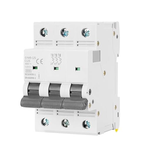 Disjoncteur miniature 3P 80A courbe C avec pouvoir de coupure de 6KA 400V