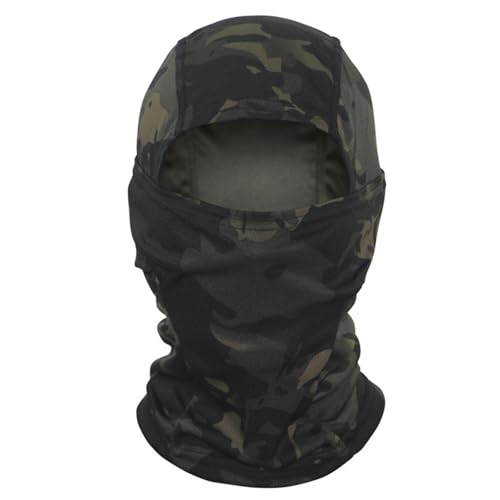 Balaclava táctica de camuflaje con máscara facial completa para senderismo, esquí, escalada y caza para hombres y mujeres miniatura 1