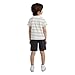 Soft Basic Cloud Slub T-Shirt and Shorts 2-Piece Outfit Set