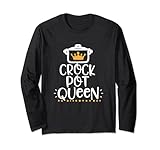 Photo Gallery divertente "crockpot queen" maglia a manica Photo Gallery divertente "crockpot queen" maglia a manica