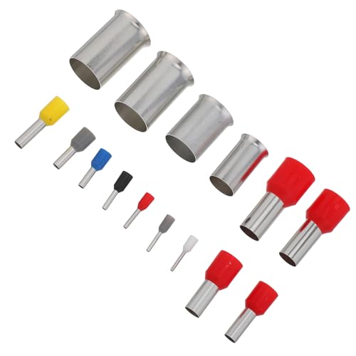 Bornes à manchon métalliques isolées UKCOCO, kit 1000 connecteurs rapides multi-calibres de câbles