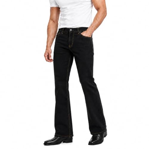 Image of Men's Bootcut Mid Rise Denim Jeans