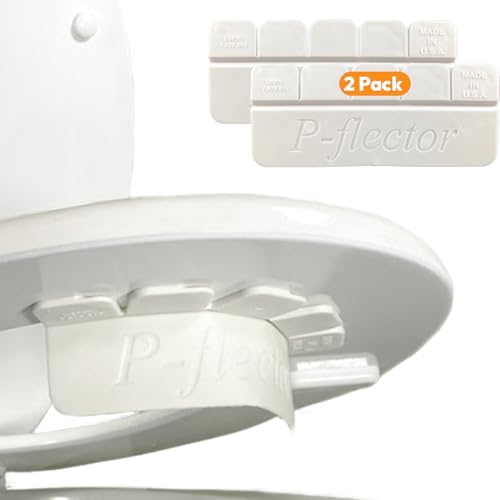 P-flector® Toilet Seat Urine Guard (2-Pack) - Pee Splash Guard for Potty-Training Kids, Adults, Seniors & Special Needs Individuals - Fits Round, Elongated & Curved Toilet Seats