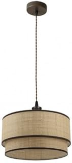 FABRILAMP Colgante Regulable color marron/Natural modelo Roque