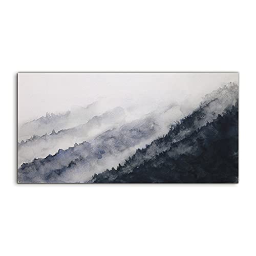 Tableau acrylique montagnes asie 100x50cm pour remplacer les cadres tristes