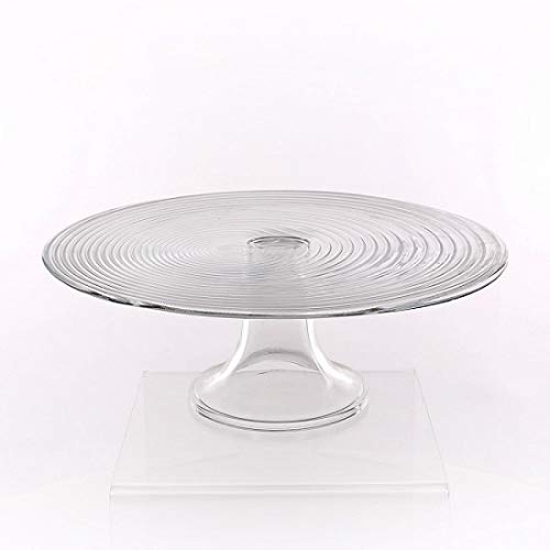 Verre transparent Présentoir à gâteau sur pied 11 cm-Diamètre 31/biscuits Motif fruits Cover