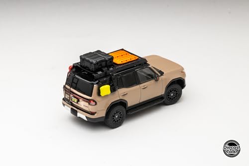 Mini carro DiecastTalk Custom 1/64 Lexus GX550 Overtrail miniatura 3