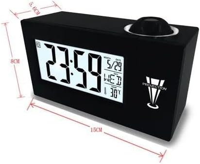 Diagram showing the dimensions of the DS-3605 clock: 15cm length, 5.6cm width, and 8cm height.