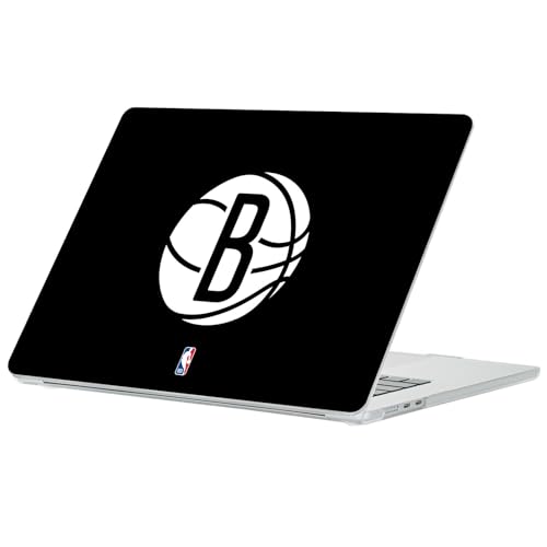 Coque rigide MacBook Air 13.6 finition cristal transparent ajustée Brooklyn Nets