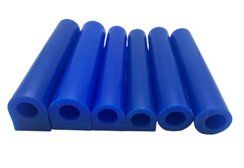 6PCS Blue Ring Carving Wax Tubes for Jewelry Making Casting Mold Molding Lost Wax Casting Ring Design Engraving & Custom Jewelry Craft