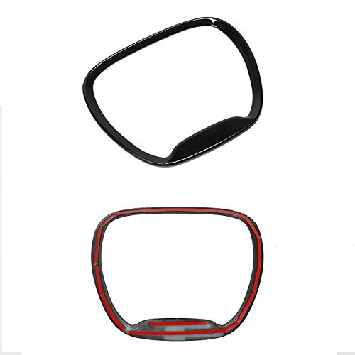 Voodonala Steering Wheel Trim, For 2015-2023+ Dodge Challenger Charger, For Jeep Grand Cherokee Srt8 2014-2020, Abs Black 1Pc #TOP2