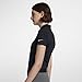 NIKE Women's Dry Short Sleeve Golf Polo, Black/Flat Silver, Small