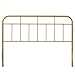 Modway Alessia Modern Farmhouse Metal Headboard, Twin, Gold