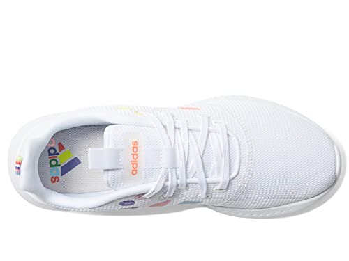 adidas Women's Puremotion Running Shoe, White/Semi Turbo/Pulse Amber, 113