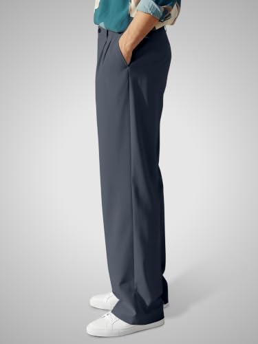 Image of FTX Men's Korean Style Casual Trouser | Premium Lycra Stretch Fabric | Smart Regular Fit | 2 Side Pockets | Comfortable Stretchable Everyday Wear Pants