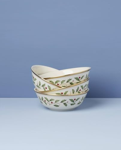 Image of Lenox 897082 Holiday Dinnerware Place Setting Bowls, Set of 4, Christmas