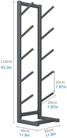 Metal Floor-Standing Skateboard Storage Rack - Space-Saving Organizer for Snowboards, Skis, Longboards, Electric Skateboards & Sports Gear - Durable & Stylish Solution