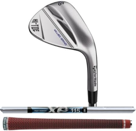 TaylorMade Hi Toe 3 Chrome 52* Standard Bounce Wedge, XP115 Stiff Flex Shaft