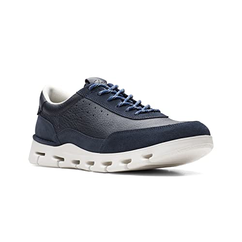 Image of Clarks Mens 26166010-black Comb Sneaker