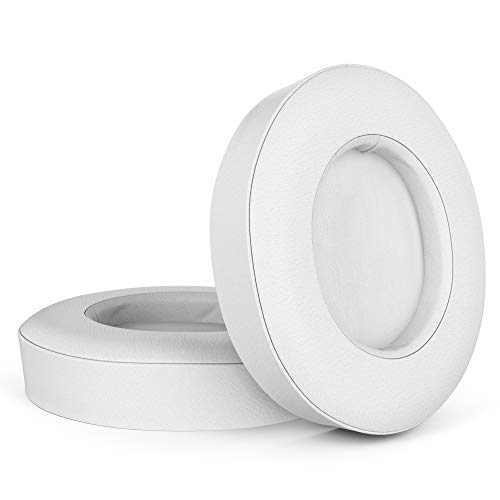 Almohadillas de repuesto para auriculares Beats Studio 2 y 3 (modelos B0501, B0500) con cuero más suave y espuma de memoria de alta densidad en color blanco miniatura 1