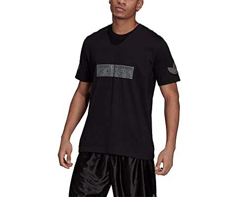 adidas Logo Tee T-Shirt Homme vêtement de sport en coton respirant coupe ajustée