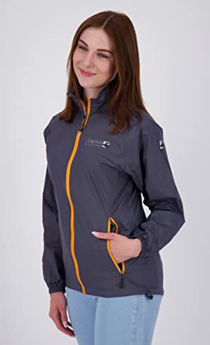 Chubasquero transpirable impermeable para mujer con capucha ajustable DEPROC 3