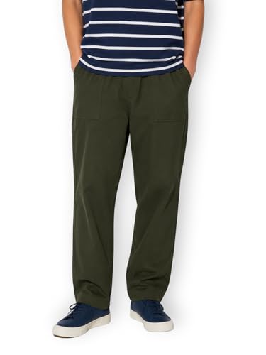 Image of Alan Jones Clothing Mens Washed Jersey Cotton Ankle Pants | Soft Stretch Jersey Cotton | Elastic Waist with Drawstring