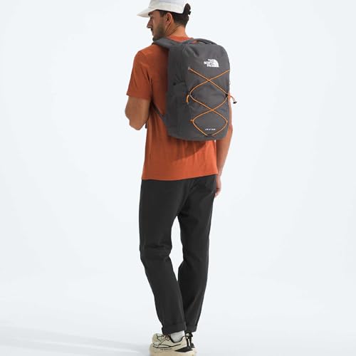 Image of The North Face Jester Everyday Laptop Backpack - Commuter Daypack, Water Repellent, Laptop Sleeve, Anthracite Grey /Dust Orange, One Size