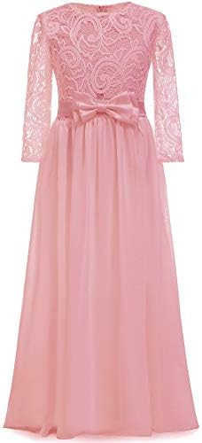 Fancy First Communion Flower Girl  Dress  Boho Chiffon A-line White Bridesmaid Dresses Wedding Party 2-12 Year Old