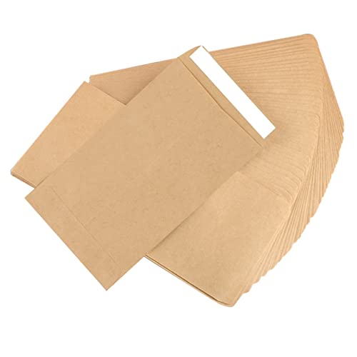 Small Money Coin Envelopes For Cash, 100Pcs Self-Adhesive Cash Money Saving Envelopes Mini Kraft Seed Envelope For Packing Seeds Coins- 2.4 X 3.9 In #TOP3