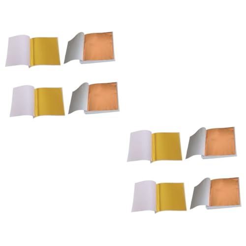 Didiseaon 2sets Metallic Foil Sheets Foil Paper for Manicure Imitation Leaf Sheet Paper Art Craft Decor 200sheets*2