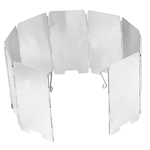 Toyvian 1 Juego Panel Cortaviento Estufas de Camping y Protección contra Cocinas de Gas y Aleación de Aluminio Resistente