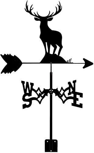Girouette cerf ornement de jardin original pour offrir un cadeau de crémaillère mémorable