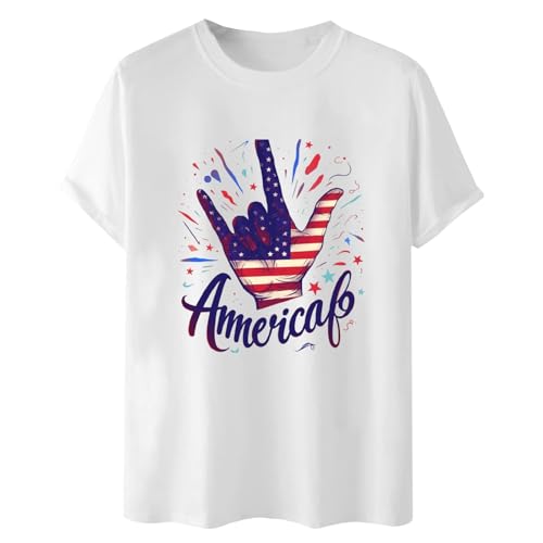 Happy 4th of July Patriotic Flag USA Men Kids T-Shirt Deep Pocket