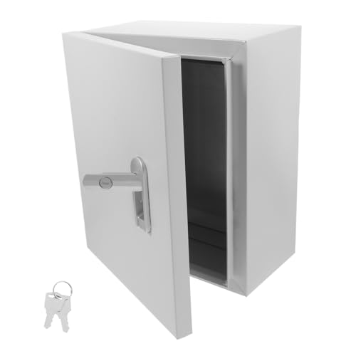 FONDOTIN 配電箱 防塵防水メタル電気ボックス ロック付 取付簡単 ガルバナイズドプレート採用 多機能電気設備対応 大容量制御キャビネット