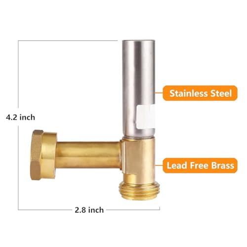 Pararrayos de martillo de agua de latón inoxidable de alta calidad para tuberías de 3/4 4
