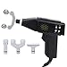 Masseur éLectrique De La Colonne VertéBrale, Outil De Correction Chiropratique De La Colonne VertéBrale à 9 Niveaux, RéGlage Du Pistolet Correcteur Avec 4 TêTes, Pistolet De Massage(EU)