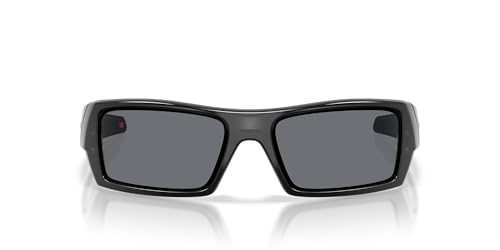 Oakley Mens OO9014 Gascan Rectangular Sunglasses Black Ink/Grey 60mm