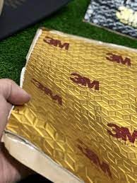 Image of Polyethylene Car Damp | 3M Damping Mats | For Best Damping Back To Stock | White Gum Golden Colour | 1 Sheet Only