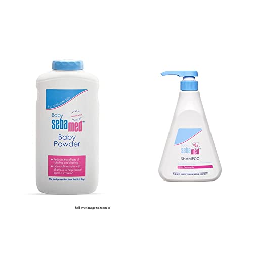 Image of Sebamed Baby Powder (400g) & Childrens' Shampoo, 500ml Combo