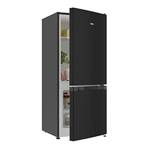 CHiQ freestanding fridge freezer 117 L(compact size 47.4cm wide 114cm High),low frost, E,12-year compressor warranty, 39…