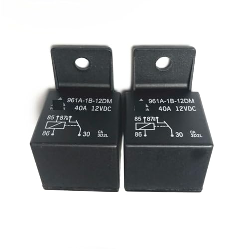 Relé de automóvil 12V 961A-1B-12DM de 4 pines normalmente cerrado para alarmas de coche 5 uds