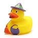Produktbild DUCKSHOP I Badeente Hexe mit Besen und Tasche I Quietscheente I L: 7,5 cm