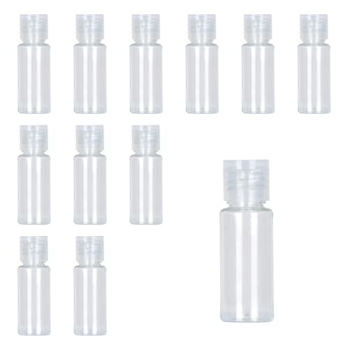 Botellas Plastico Transparente,12 Piezas Reutilizables Vacíos Botes Vacios para Rellenar Tapa Abatible Botes Plastico Contenedores de Viaje para Viajes en Avión el Gel Cosméticos Champú Loción