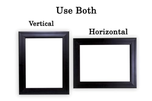 Image of Photo frame 8x10 Inch set of 2 Brown Color Flexible Glass & Synthetic Wood Hanging /Table Top Modern Photo Frame for Wall Decoration